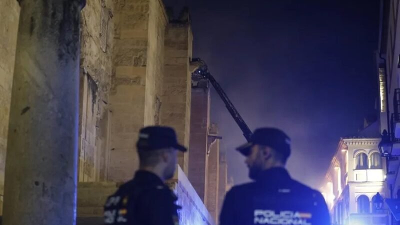 La mecánica de una barredora podría haber originado el incendio en la Mezquita-Catedral de
