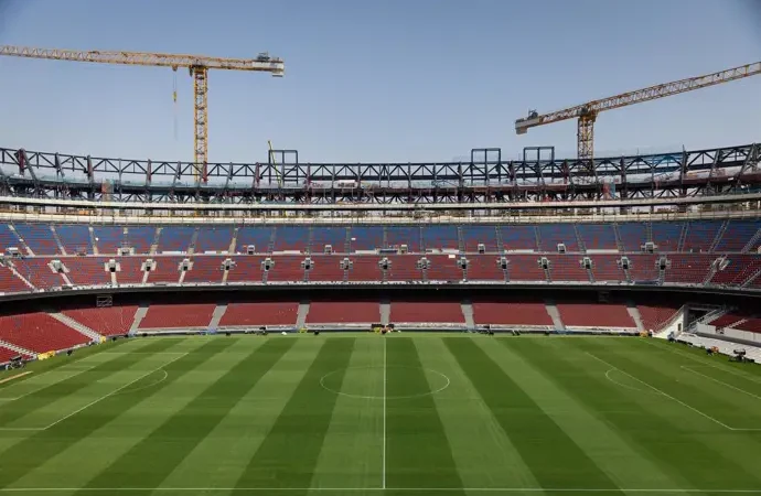 El Barça confirma que las obras del Spotify Camp Nou progresan de manera satisfactoria y constante