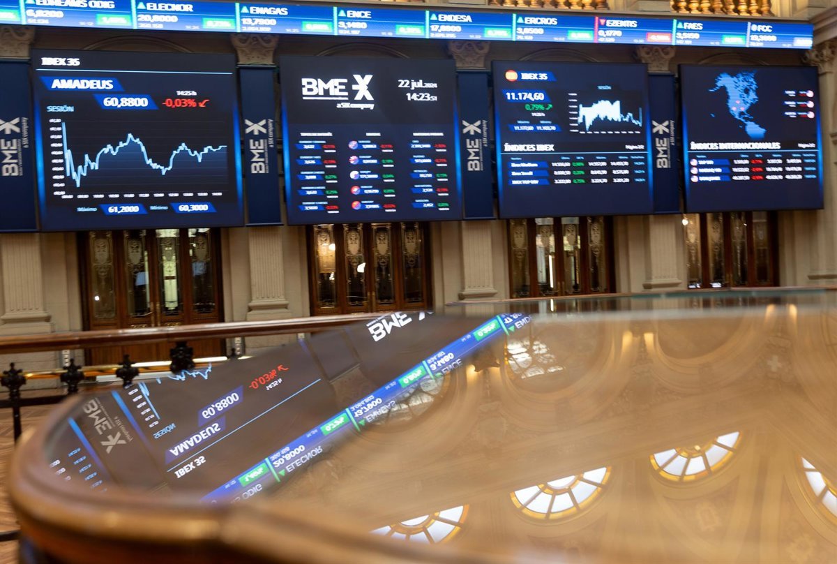 El Ibex 35 supera los 15.200 puntos al cierre, alcanzando niveles de 2007, con BBVA en alza del 2%