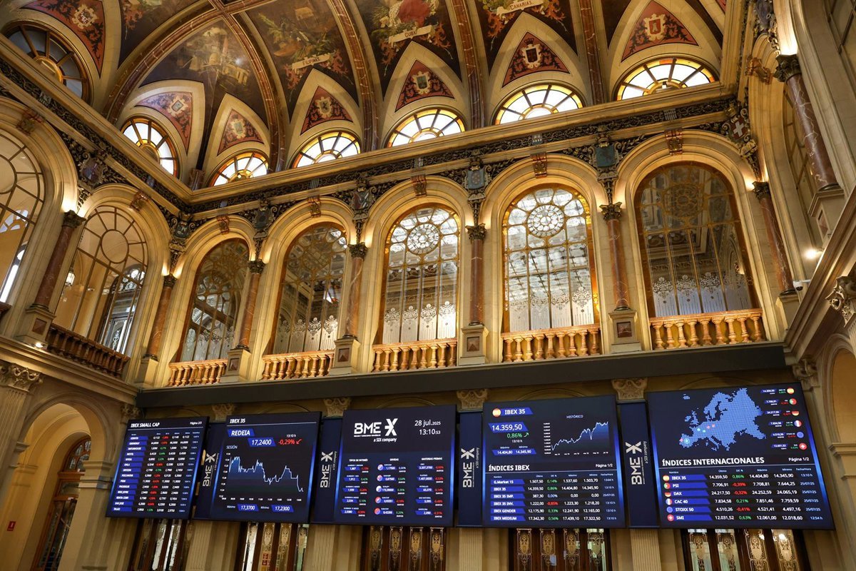 El Ibex 35 finaliza la semana cerca de los 15.300 puntos, con una subida del 0,47% hasta los 15.277