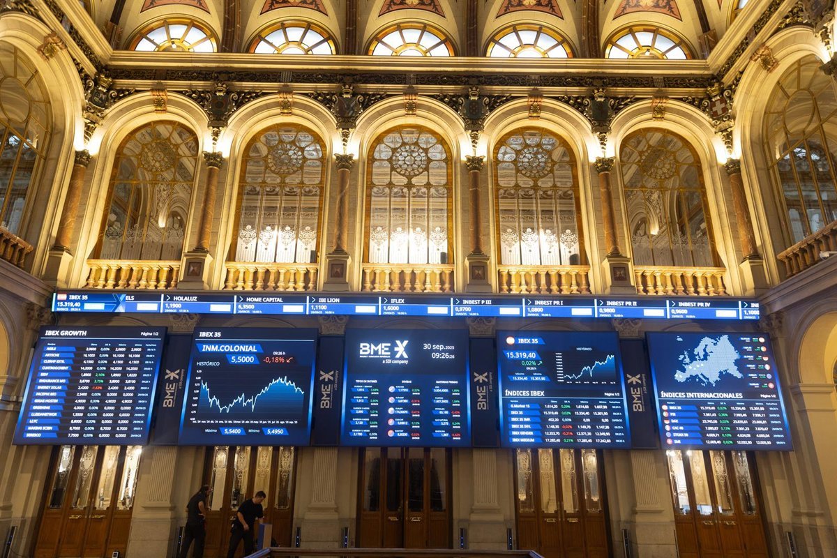 El Ibex 35 avanza un 0,30% en la media sesión y se sitúa en 15.362 puntos