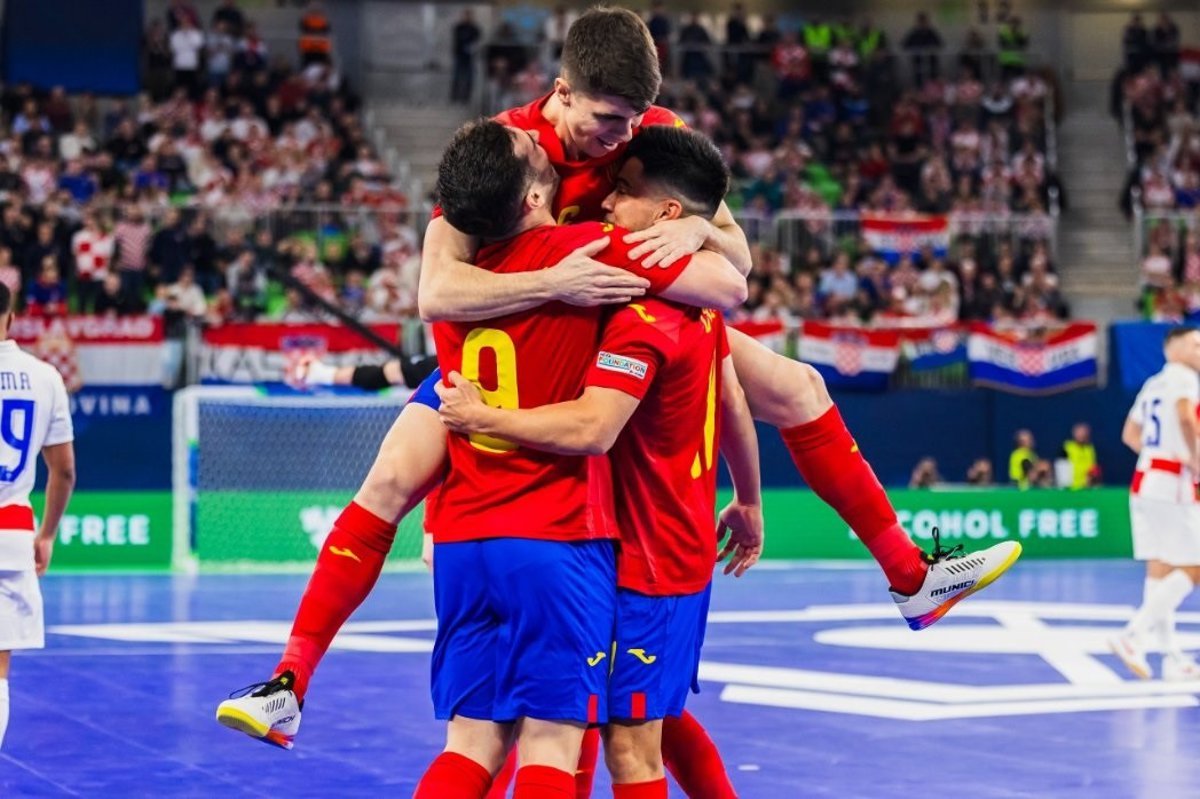 España alcanza la final de la Eurocopa de fútbol sala tras una emocionante semifinal