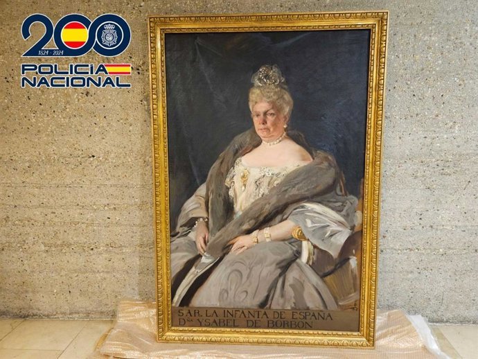 La Policía Nacional recupera ‘La Chata’ de Sorolla, robada en los 70, en el Palacio de Liria