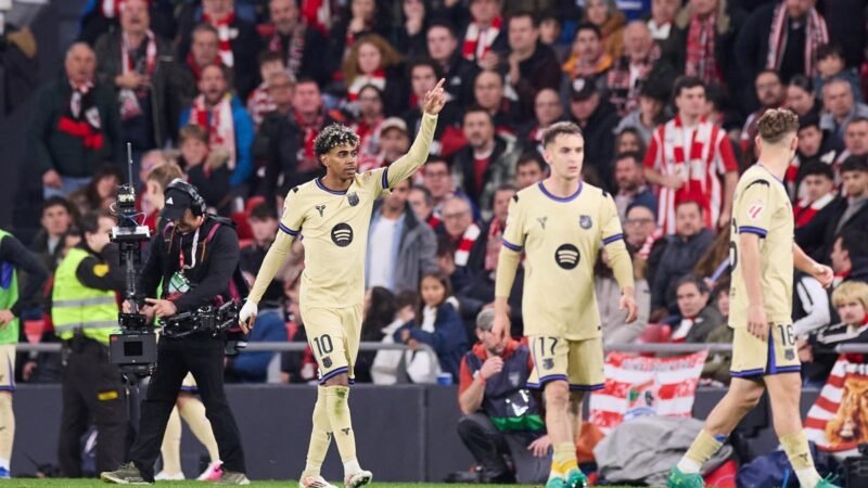 Lamine Yamal brilla y le da la victoria al Barça en San Mamés