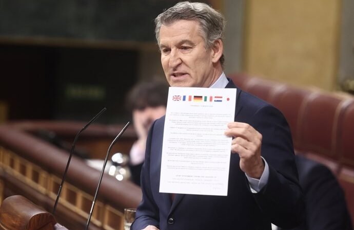 Feijóo critica a Sánchez por usar la guerra de Irán para esconder su proyecto en crisis