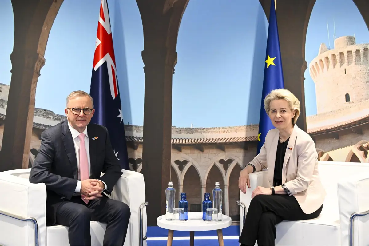 Von der Leyen señala que el pacto con Australia podría sumar casi 4.000 millones al PIB de Europa