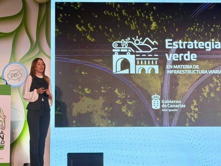 Canarias avanza en su compromiso ambiental al construir carreteras verdes con neumáticos reciclados