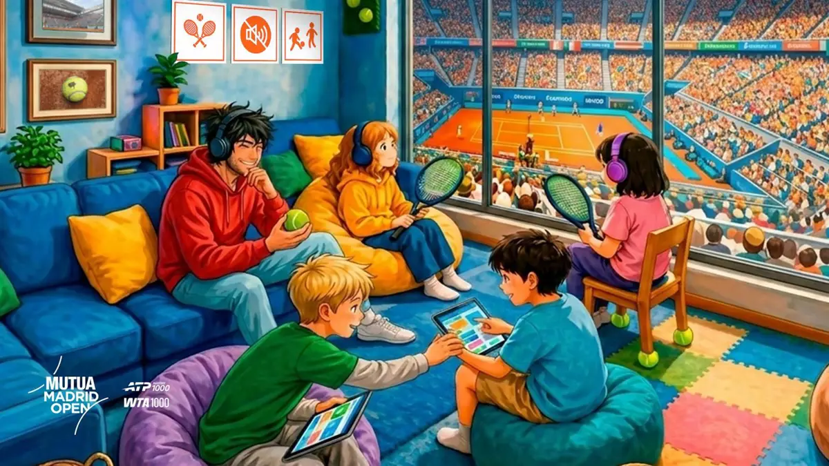 El Mutua Madrid Open mejora su accesibilidad con nuevas iniciativas para personas con autismo