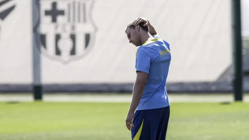 Frenkie de Jong está de vuelta en el Barça para el derbi contra el Espanyol