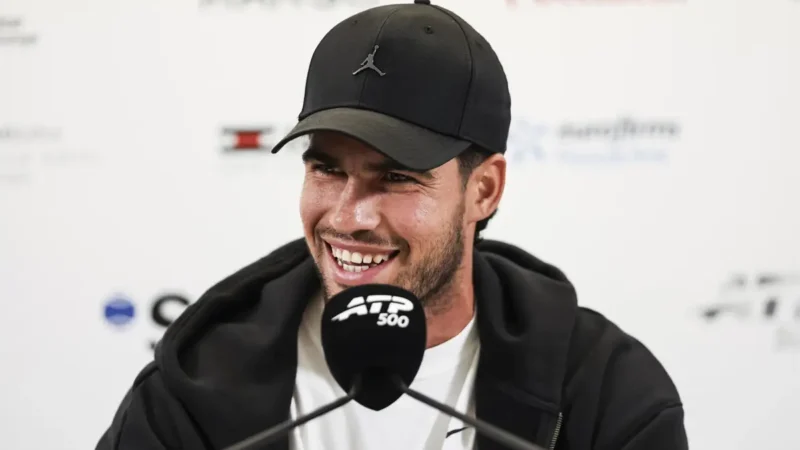 La lucha por el primer puesto con Sinner es emocionante y me motiva aún más