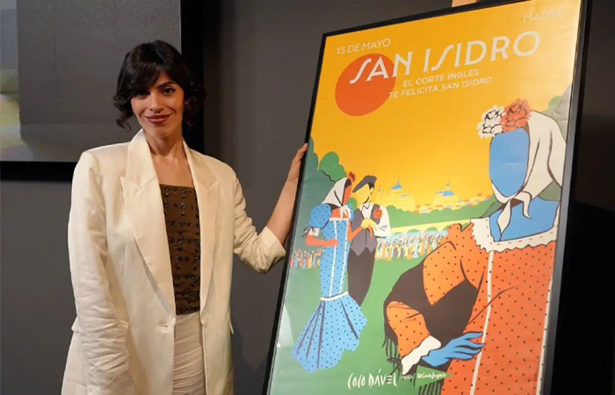 Coco Dávez, artista de Madrid, diseña el cartel de San Isidro para El Corte Inglés