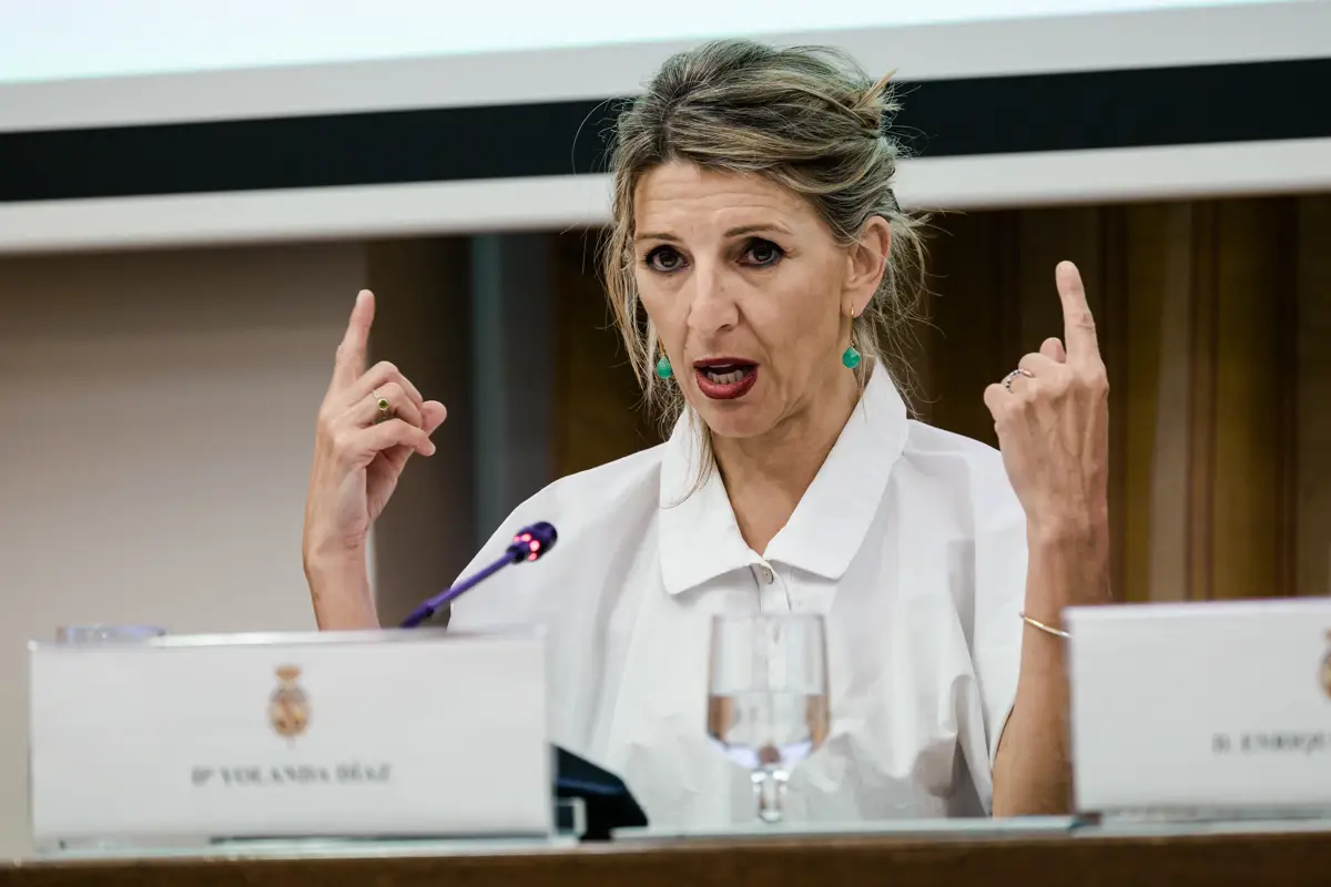 Yolanda Díaz apoya que Peramato decida la pena sobre Aldama, recordando que también lo hizo