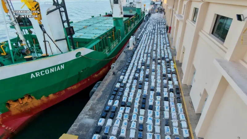 La incautación de 41 toneladas de cocaína destaca el auge sin precedentes de la ruta atlántica