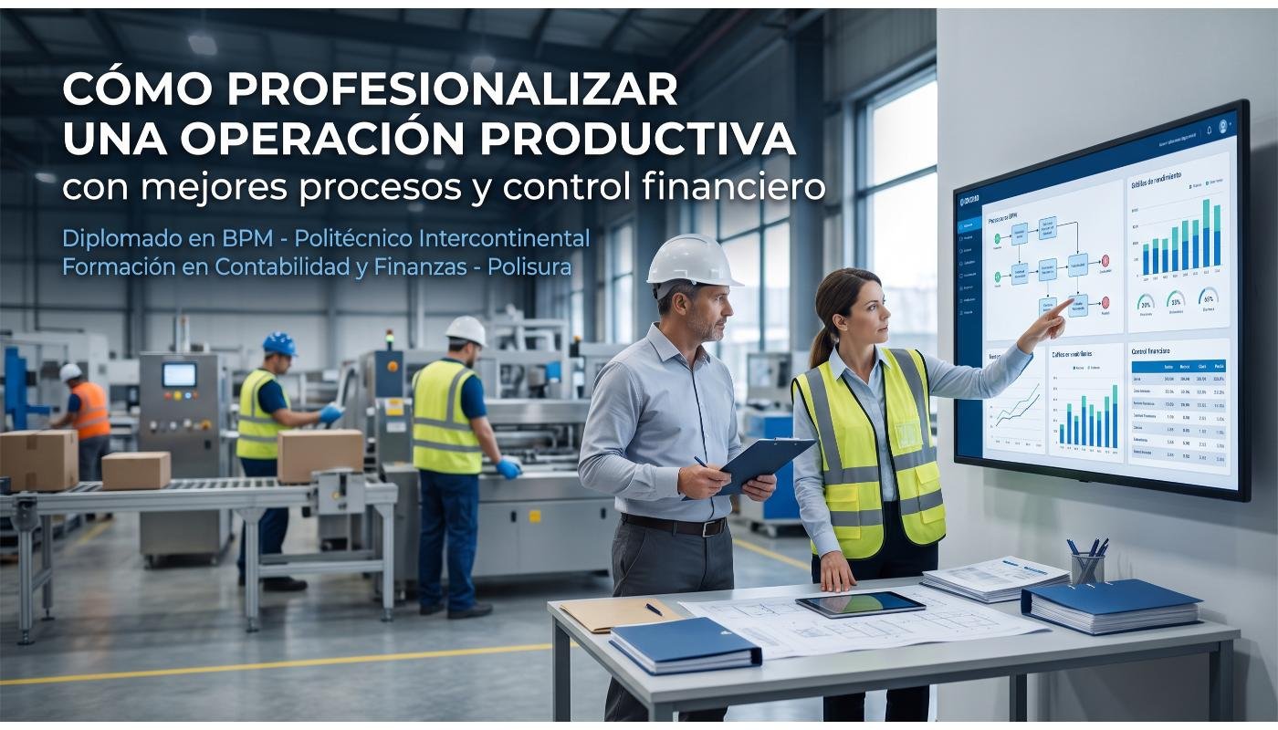Cómo profesionalizar una operación productiva con mejores procesos y control financiero